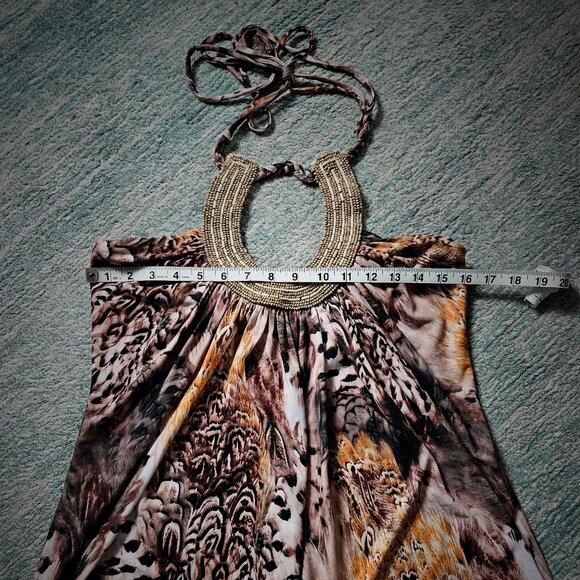 Boston Proper Animal Print Halter - Picture 1 of 5